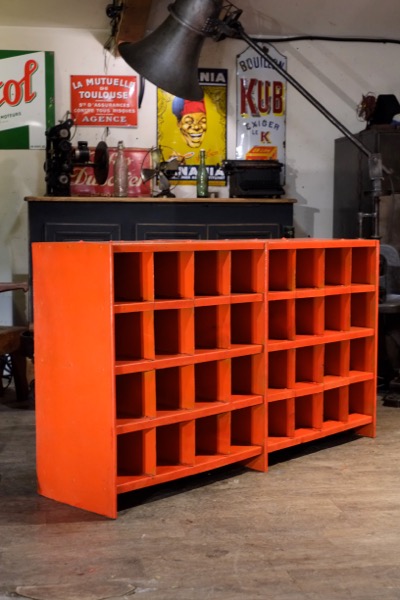 casier industriel ancien usine long enfilade